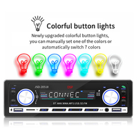 Autoradio multimédia avec égaliseur DSP 20 segments, réglage BT/FM/USB/TF/AUX, lecteur MP3 pour voiture, modèle 20158