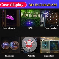 Projecteur de ventilateur holographique 3D pour affichage publicitaire, diamètre 32 cm, 234 LED, bibliothèque vidéo 700 vidéos, compatible APP/WIFI, garantie 1 an