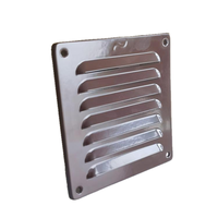 Grille d'aération carrée en aluminium poinçonnée thermolaquée, persiennes estampées, couleur personnalisée, installation facile, garantie 1 an