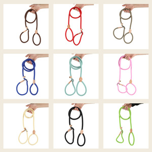 Correa y Collar para Perro de Nailon Resistente, Ligero, Transpirable, Ajustable, Antitirones, Cuerda Trenzada de PP para Paseos al Aire Libre - Product Image 3