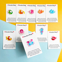 Carte de Vœux en Résine Série Animaux Marins Couleurs Rêveuses – Carte Compagnon Émotionnel pour Famille et Amis – Vente en Gros