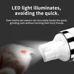 Novo Cortador de Unhas Digital Elétrico Portátil para Cães e Gatos, Baixo Ruído, 2 Velocidades com Luz LED, Recarregável via USB - Product Image 5