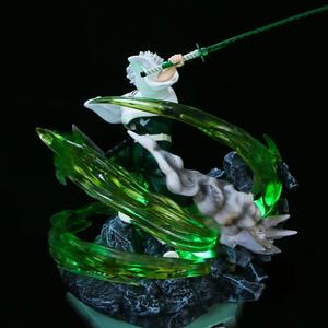 Figurine d'action Demon Slayer Série Hashira <span class=keywords><strong>Shinazugawa</strong></span> <span class=keywords><strong>Sanemi</strong></span> 30CM en PVC, jouet de collection, figurine d'anime, statue de scène, peut émettre de la lumière - Product Image 5