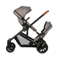 Nouveau-né double poussette vélo bébé tricycle jumeaux accessoires