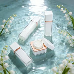 Envase Cosmético Vacío de Lujo Premium de 30 ml, 60 ml, 100 ml, 50 g, Bajo MOQ, Tarro de Crema Acrílico para Mujer, Botella para Rellenar Loción y Suero para el Cuidado de la Piel - Product Image 1