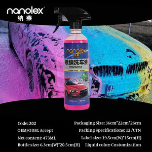 Shampooing liquide concentré OEM pour lavage de voiture, 202 473 ml, rose, cire, <span class=keywords><strong>super</strong></span> haute qualité, nettoyant de surface sans eau, nettoyant extérieur - Product Image 6
