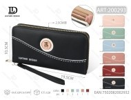 Woner Sison Cartera de un solo compartimento para mujer, tamaño grande, de piel sintética, minimalista, tarjetero - Product Image 1