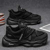 Chaussures de course décontractées rétro pour hommes, baskets épaisses en maille à lacets, style chinois de Hong Kong, chaussures de mode polyvalentes pour l'automne