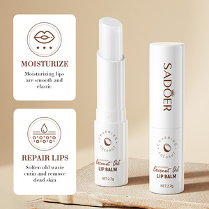 Cuidado de labios Natural más Popular, antigrietas, líneas de labios que se desvanecen, <span class=keywords><strong>hidratante</strong></span>, nutritivo, brillo, aceite de coco, bálsamo <span class=keywords><strong>labial</strong></span> - Product Image 5