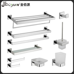 Stainless Steel Towel Rack Wall Mounted Linear Bathroom Hardware Corrosion Prevention - Product Image 5