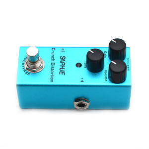 Pédale d'effet <span class=keywords><strong>de</strong></span> distorsion Crunch pour guitare électrique SAPHUE, mini <span class=keywords><strong>type</strong></span> simple, DC 9V, True Bypass - Product Image 4