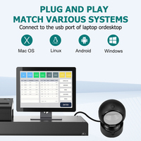 Lipay Payment latlatbed ararcode eeader SB 2D sktop R ar ODA ode omputer Canner For upermarket os ystals