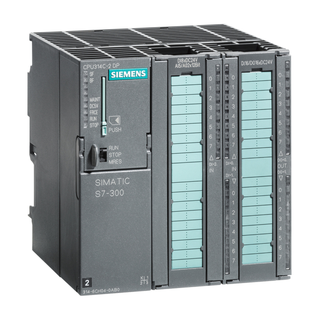 SIMATIC S7-300 CPU 314C-2 DP Compact CPU With MPI 24 DI/16 DO 4AE 2AA PLC 6ES7314-6CH04-0AB0 Siemens S7-300 6ES73146CH040AB0