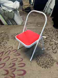 Silla de Yoga Plegable Acolchada con Tubo de Acero, Herramienta Auxiliar para Práctica de Asanas y Meditación, Diseño sin Respaldo - Product Image 5