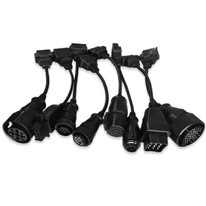 Conjunto completo de cabos para caminhão, 8 peças, cabo conversor obd2 para Delphi, Autocom, TCS, interface de diagnóstico wow