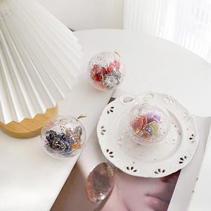 8cm Acetate Unisex Hair Claw <b>Gift</b> Set Sparkly Ball-shaped <b>Box</b> with Mixed Pattern Jaw Clips Customizable Stylish Hair Accessories - Product Image 6