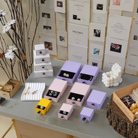 Cajas de papel de cartón reciclado de gama alta respetuosas con el medio ambiente personalizadas directas de fábrica, embalaje de regalo de joyería deslizante al por mayor
