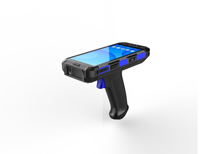 Terminal de poche industriel Android 10.0 Lecteur d'étiquettes RFID longue portée avec code-barres/NFC/Caméra/GPS C6100 sans bouclier