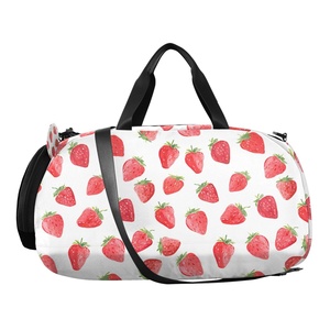 <b>Large</b> Capacity Customs Strawberry Print logo Dance <b>Bag</b> Kids Daily Use Sports Travel <b>Duffel</b> Gym <b>Bag</b> - Product Image 2