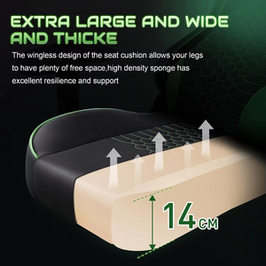 Chaise pivotante réglable à dossier Chaise commerciale robuste d'usine <span class=keywords><strong>Razer</strong></span> Chaise de jeu réglable en hauteur avec support lombaire 3D - Product Image 4