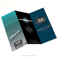 Livret de brochures en papier d'impression livret coloré pliable personnalisé du fabricant