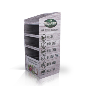 Rak <span class=keywords><strong>Display</strong></span> Kardus Lipat Portabel untuk Iklan Supermarket, Rak <span class=keywords><strong>Display</strong></span> Lantai Kertas untuk Snack, Stand <span class=keywords><strong>Display</strong></span> Keripik - Product Image 5