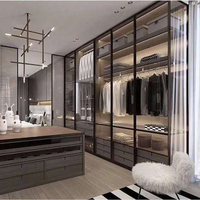 Armoire de dressing moderne de luxe pour chambre à coucher et usage hôtelier