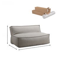 Canapé modulaire sans cadre en tissu imperméable moderne pour extérieur, jardin, villa, entrepôt, appartement, plage