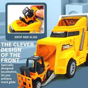 Modèle <span class=keywords><strong>de</strong></span> voiture <span class=keywords><strong>de</strong></span> <span class=keywords><strong>pompier</strong></span> en gros 1/64 dans un <span class=keywords><strong>camion</strong></span> <span class=keywords><strong>de</strong></span> rangement portable, trois petites voitures miniatures moulées sous pression, voitures miniatures réalistes à bas prix - Product Image 4
