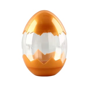 Factory direct egg-shaped golden 500ML milk tea juice plastic bottle