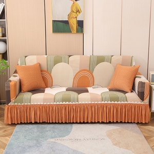 Housse de <span class=keywords><strong>Canapé</strong></span> Élastique Géométrique Élégante, <span class=keywords><strong>Tissu</strong></span> Extensible Doux et Confortable Toutes Saisons, Disponible pour 1/2/3/4 Places, Unie pour Salon/Chambre - Product Image 3