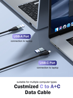 Captura de vídeo 2 en 1 AC06 HDMI desmontable de la Cámara de la captura de vídeo para el hogar 4K 30Hz con bucle de salida