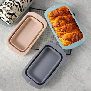 Moule à pain en silicone pliable, bac à pâtisserie et à <span class=keywords><strong>glace</strong></span> multi-usages pliable pour le camping et la cuisine - Product Image 3