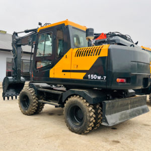 ¡OFERTA ESPECIAL! Excavadora de orugas HYUNDAI 150W-7 usada, 15 toneladas, motor diésel, bombas de buena calidad, gran fuerza de excavación, lista para enviar hoy. - Product Image 1