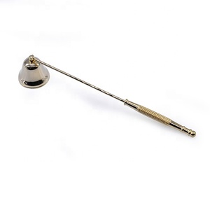 PJ02B Wholesale Long Handle <b>Candle</b> Snuffer Extinguisher Stainless Steel <b>Wick</b> Flame Snuffer Bell <b>Candle</b> Tool - Product Image 5