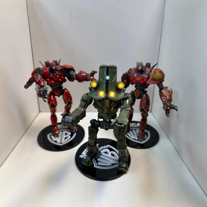Boîte cadeau de robots jouets en PVC lumineux, style dessin animé, avec ceinture rouge <span class=keywords><strong>Storm</strong></span>, articulations mobiles, pour collection (Tide Play) - Product Image 2