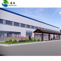 Almacén Modular Moderno de Estructura de Acero Prefabricada, Paneles de Aislamiento Personalizados, Edificio Metálico Certificado ISO9001 para Almacenamiento en Frío