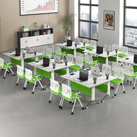 Mesa de Entrenamiento Moderna con Tapa Abatible, Escritorio Plegable para Conferencias con Ruedas, Muebles de Oficina Plegables para Sala de Capacitación