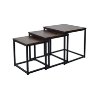 Table basse simple combinable, table d'appoint de canapé en fer forgé Art Déco, petite table carrée, table d'angle, table basse