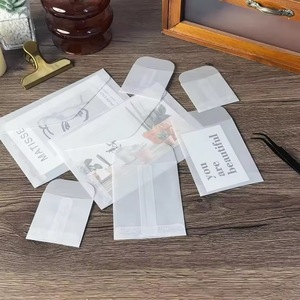 <span class=keywords><strong>Enveloppe</strong></span> en papier de vachette transparente personnalisée de luxe pour petits emballages, étiquettes, bagues, bijoux, photos, sachets et <span class=keywords><strong>mini</strong></span>-cartes - Product Image 2