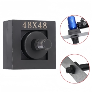 Perforadora Manual <span class=keywords><strong>rectangular</strong></span> de acero inoxidable, molde de agujero hidráulico de perforación, herramientas hidráulicas de troquel cuadrado de 48*48mm para OEM - Product Image 1