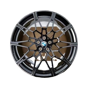 YXQ 18*8 18*9 5*112 + <span class=keywords><strong>25</strong></span> + <span class=keywords><strong>35</strong></span> 66.56 roue noir brillant 6061-t6 alliage d'aluminium forgé jantes personnalisées pour BMW - Product Image 1
