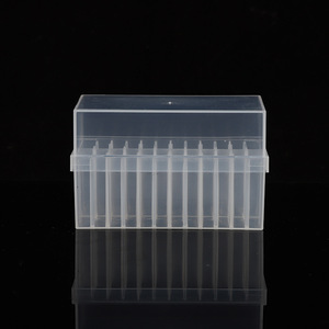 Caja de plástico transparente para congelador Hirozumi de 12 compartimentos HC-032 para almacenamiento de muestras - Product Image 1