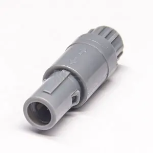 Plastic Push-Pull 2-Pins Waterdichte Connector 1P-Serie Pag Straight Plug