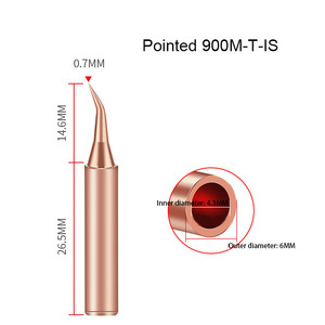 Pointes de soudage en cuivre pur de haute qualité série 900M/936, pointes de fer à souder sans plomb 900-T-K/I/IS/B, station de soudage 936/937 - Product Image 2