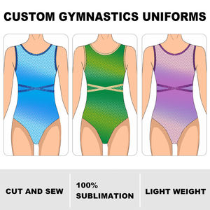 Hot Sale Custom Unisex <b>Gymnastics</b> Training Leotard Long Sleeve Rhinestone Performance Set Rhythmic <b>Gymnastics</b> Clothes - Product Image 2
