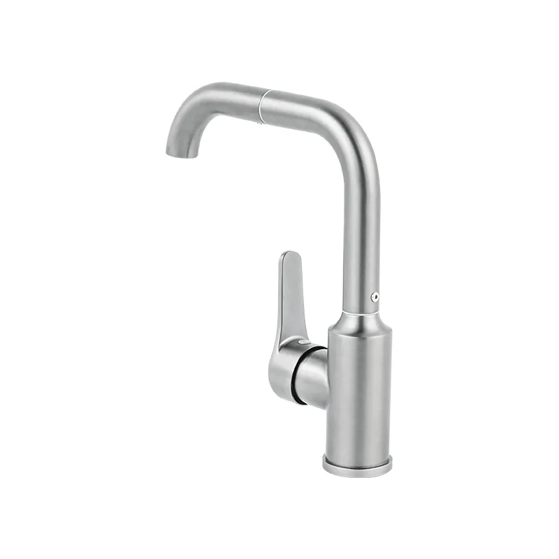Silver Stainless Steel Basin Faucets Washbasin Bathroom in China