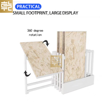 Ventes directes d'usine Présentoir rotatif coulissant double face pour carreaux de céramique Grand échantillon de dalle de pierre Support sur pied