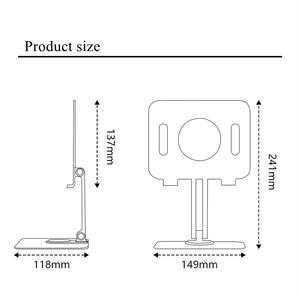 Boneruy l04迷你360度旋转笔记本电脑支架台式升降折叠便携式铝合金金属冷却底座电脑支架 - Product Image 6