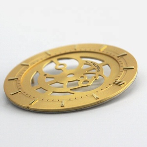 Usine En Gros Double couche Sable Soleil Doré Motif Creux Cadran <span class=keywords><strong>de</strong></span> la Montre pour Homme Femme Montre À Quartz Automatique Cadran - Product Image 5